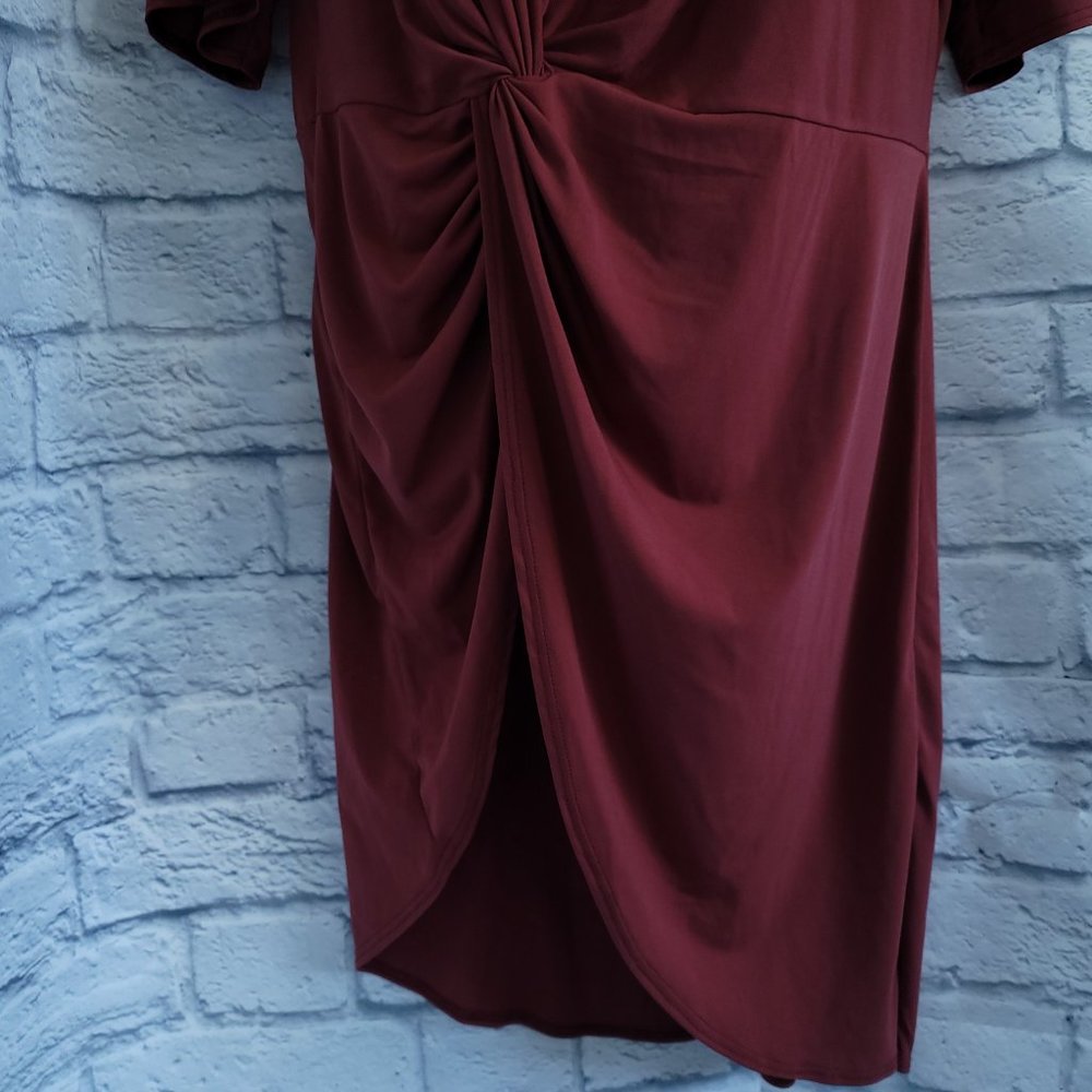 Knot Detail Dressy Long Top - S (NWT) - Picture 3 of 4